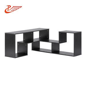 Two Pieces Free Combination Book storage Modern TV Stand