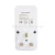 Import UK Countdown Timer with 1 Grounded Outlet Electric Energy Measuring Socket Auto-Shut Off Timer Safety Outlet Energy-Saving Timer from China