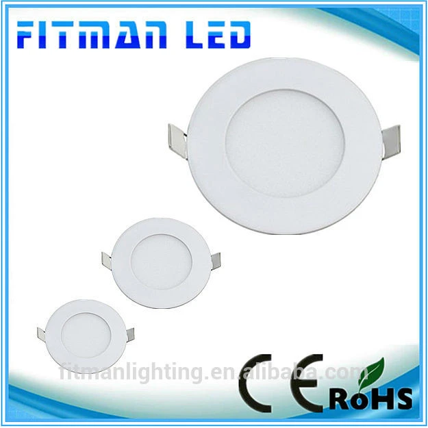 Ultra thin design 3W LED ceiling recessed slim round panel light