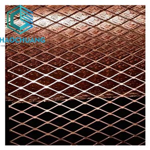 ultra-thin flexible copper stretch metal sheet mesh