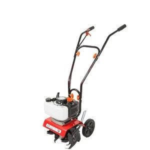 UM mini power agricultural 52cc 2 stroke 2200w single cylinder hand push two wheel tiller cultivator