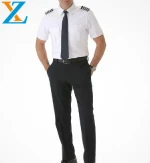united airlines pilot uniform short sleeve pilot 100 cotton fabric shirts
