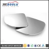 Universal 2" 360 Degree Rotate Adjustable Fan Shaped Convew Frameless HD Blind Spot Car Mirror