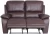 Import USA Stock Classic Leather Sofa,genuine leather sofa 2 Seater with Overstuff Armrest/Headrest, from USA