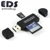USB 2.0 USB A M icro USB Combo to 2 Slot TF SD Type C Card Reader Universal 3 in1 OTG Type-C Card Reader for Smartphone PC