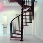 Used Steel spiral staircase design indoor decorative  steel spiral stairs with glass or wood treads