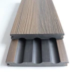 UV-Stable Barefoot Friendly Superior Scratch Resistant Co-Extrusion WPC Deck Flooring