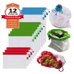 Vegetable Fruit Grocery Toys Storage Shopping Washable Mesh Produce Bags Organic Net Bags Reusable Mesh Produce Bags