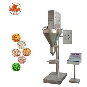 Vibration  Small Grain Soda Powder Glass Plastic Bottle Vial Aluminium Can  Packing Weighing Filling Line Machine
