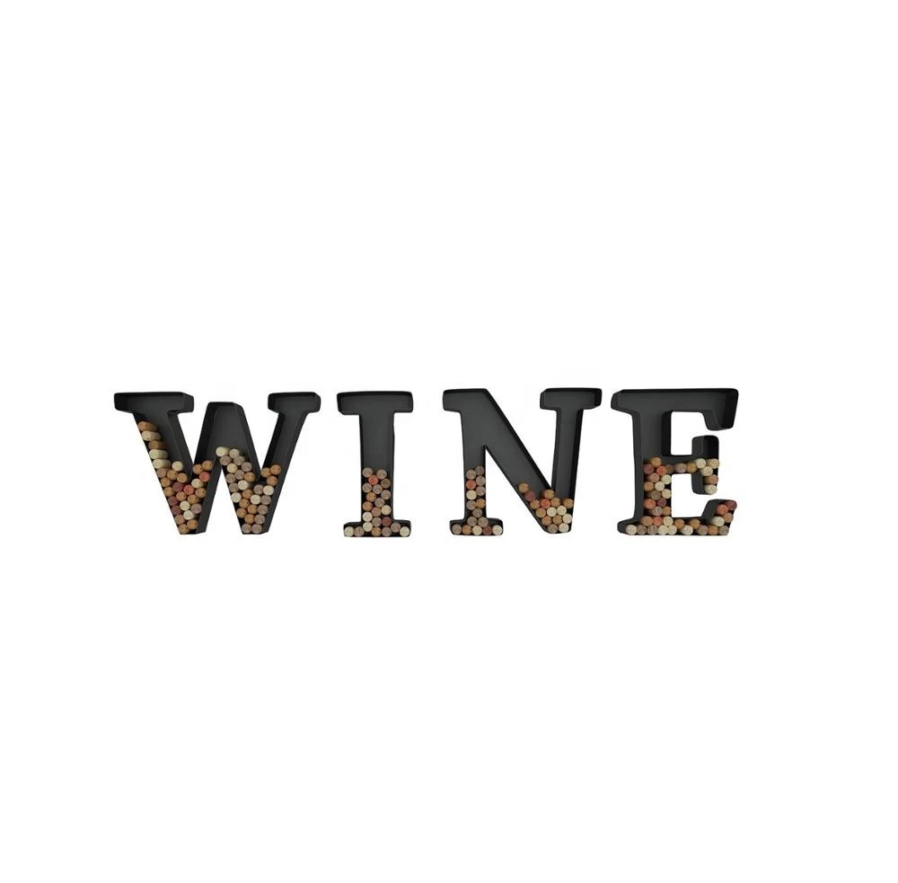 Wall Mounted Bold Letter Wine Bottle Cork Holder Manufacturer Wholesaler