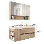 Wall Mounted Plywood Ceramic Wash Basin Bathroom Vanity Bath Furniture Bathroom Cabinets
