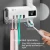 Import Wall-mounted ultraviolet toothbrush sterilizer Punch-free toothbrush holder toothpast dispenser uv toothbrush sterilizer from China