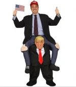walson instyles Trump Pants Party Dress Up Ride On Me Mascot Costumes Carry Back Novelty Toys Halloween Party Fun Cosplay Clothe