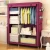 Import Wardrobe Bedroom Closet Organizer Plastic Clothes Storage Shelves, Non-Woven Fabric Cover with Side Pockets from China