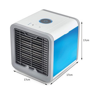 Water Evaporative Portable Air Conditioner Fan Mini USB Desk Air Cooler Fan With 7 Colors LED Backlight