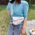 Import Water Resistant   woman handbag solar Mini crocodile Saddle bag woman/female / girls / ladies handbag  replicate handbag from China