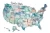 Import Watercolor Scratch Off Map - United States of America (USA US) - Dreamer- Graduation Gift from China