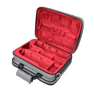 Waterproof Adjustable Shoulder Straps Clarinet Gig Case - Grey