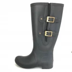 Waterproof Rain Shoes, Women Wet Weather Wide Neoprene Rubber Yard Work Garden Outdoor Boots