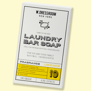W.DRESSROOM Laundry Bar Soap No.19 Lemon Savon 180g Personal Care Bath Supplies Soap