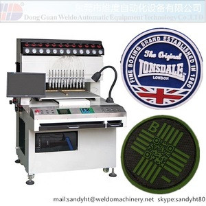weldo 12 colors pvc rubber  label making machine  for custom  pvc rubber labels