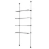 WELLEX - SJG Series Pole Drying Rack ceiling to floor with spring tension Adjustable Garment Rack Clothing Organizer