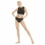 White Women Pole Dance Active wear Lace Suits Sleeveless Back Hollow Out Crop Tops with Hot Shorts Underwear for Pole Dancewear