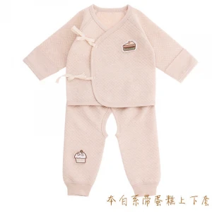 Wholesale 100% organic cotton baby clothing sets newborn baby girls boys clothes underwear sets
