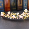 wholesale 2021 new design handmade mini birthday gift crown spring flower bridal crown tiara