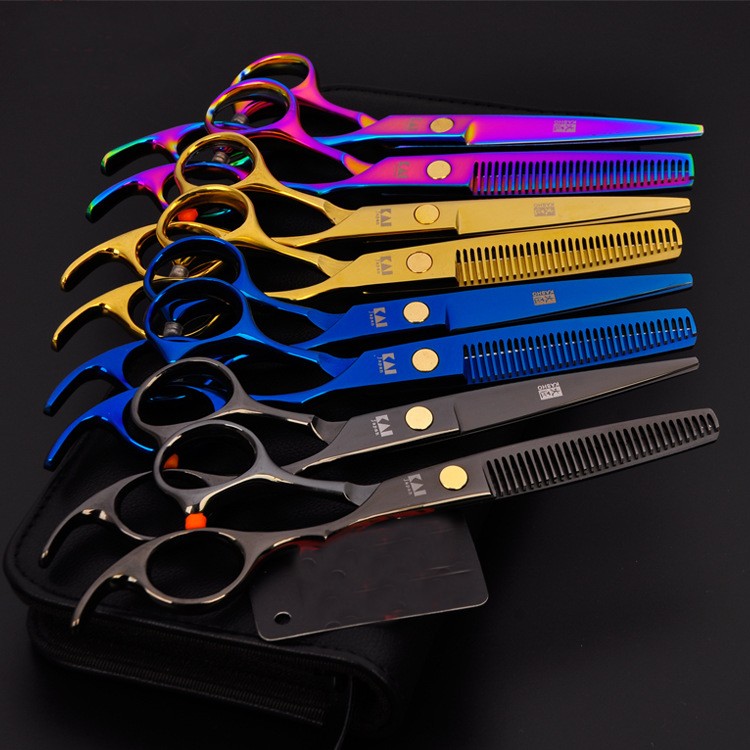 Wholesale 6 Inch Professional Barber Shears Thinning Texturizing Set Hair Cutting Scissors