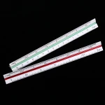 Wholesale and promotion Engineering Scale, Drafting Ruler, Metal 12" Aluminum Triangular Architect Scale Ruler