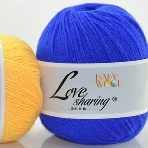 Wholesale Baby Milk Cotton yarns 16s/6 Middle Thick Hand Knitting Multi-Colors children Yarns