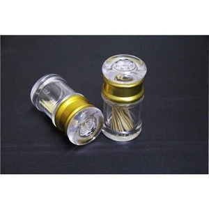 Wholesale  Best Sell High Quality Clear Acrylic Round Toothpick Holder