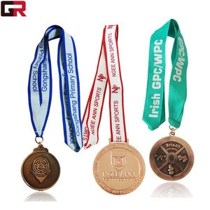 Wholesale Cheap Printed Decorative Polyester Award Medal Ribbon With Custom Logo For Promotional Gift