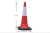 Import wholesale cones PE+black base traffic cones road safety barriers with rubber base 75cm 100cm PE cone on sale from China