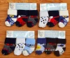 Wholesale cute baby terry cotton folded socks cartoon anti-slip baby socks