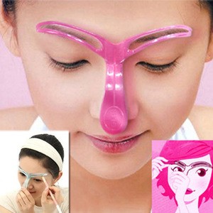 Wholesale DIY Beauty Eyebrow Template Stencils Make Up Tools individual blister pack for semi permanent makeup microblade