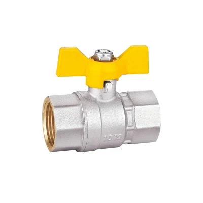 Wholesale Durable 1/2 - 1 Inch Butterfly Handle Gas Brass Ball Valve Price