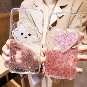 Wholesale Fancy Phone Cases, Fashion Liquid Soft Silicone ice Cream,Candy,Cat Glitter Phone Case For iPhone 11/11 Pro/11 Pro Max