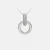 Import Wholesale Fashion Elegant White CZ 18K Gold Plated Circle Ring Pendant Necklaces from China
