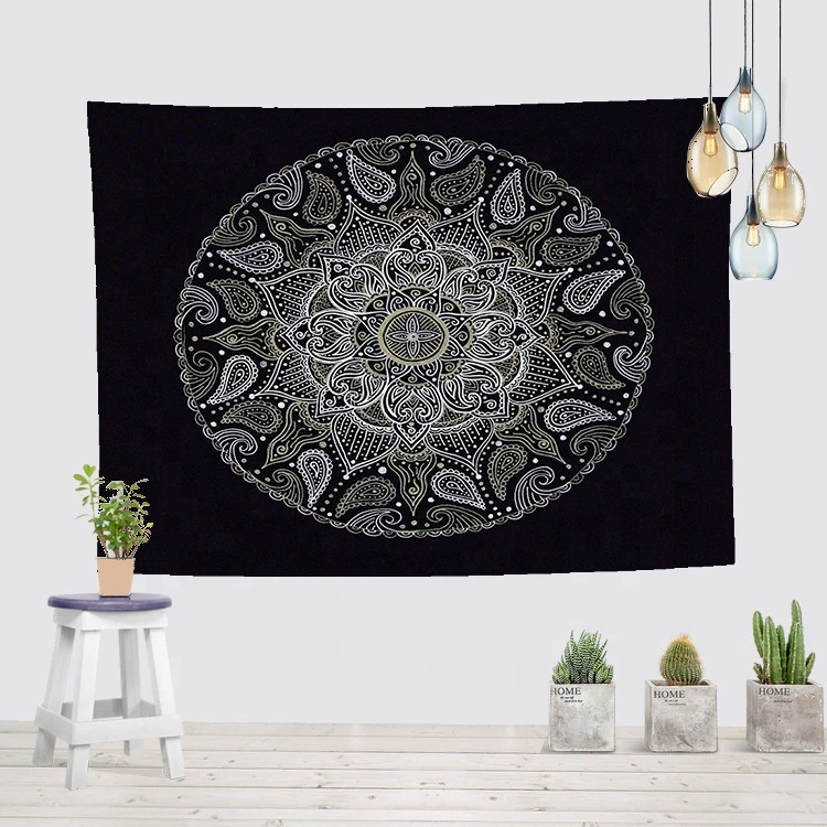 wholesale fashionable home decoration woven throw blanket mandala tapestry