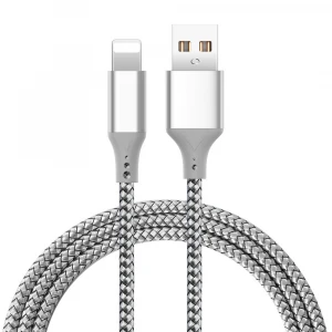 Wholesale Fast Charging 1.2m 2m original mobile phone nylon fabric braided apple data charging cable