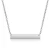 Import Wholesale Female One Word Horizontal Blank Titanium Steel Long Bar Necklace from China