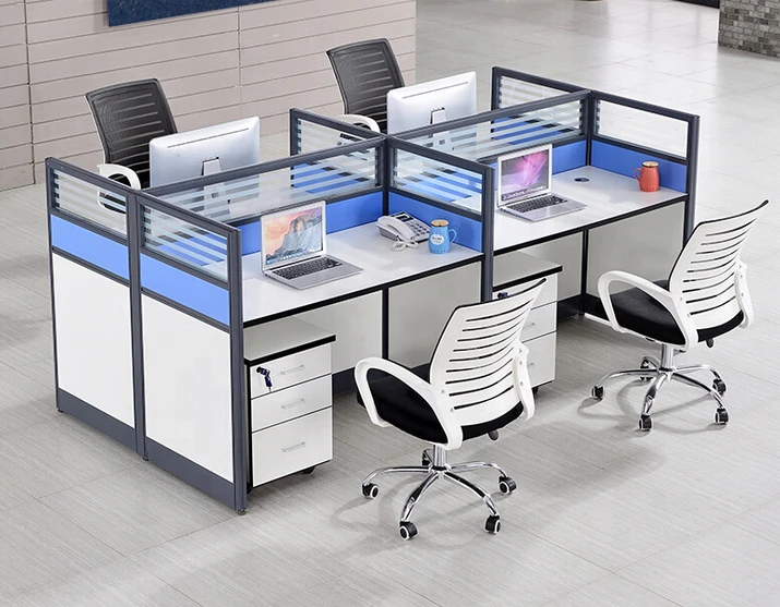wholesale modern office desk cubicles for 4 people office cubicle workstation modular design