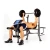 Import Wholesale Multi Exercise  JX-WM36780B Weight Bench with 80lbs Weights from China