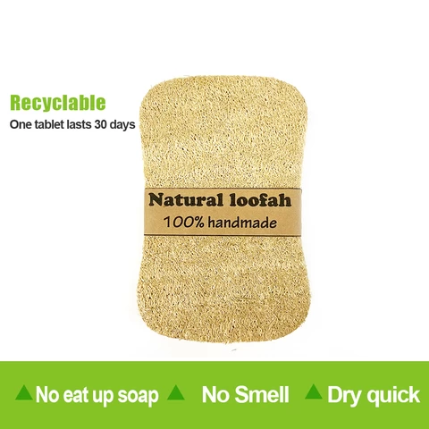 wholesale natural waist shape zero waste kitchen cleaning dish sponge loofah organic