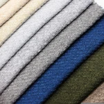 wholesale new arrival light weight polyester tweed style dyed linen look armchair upholstery fabric cloth material factory