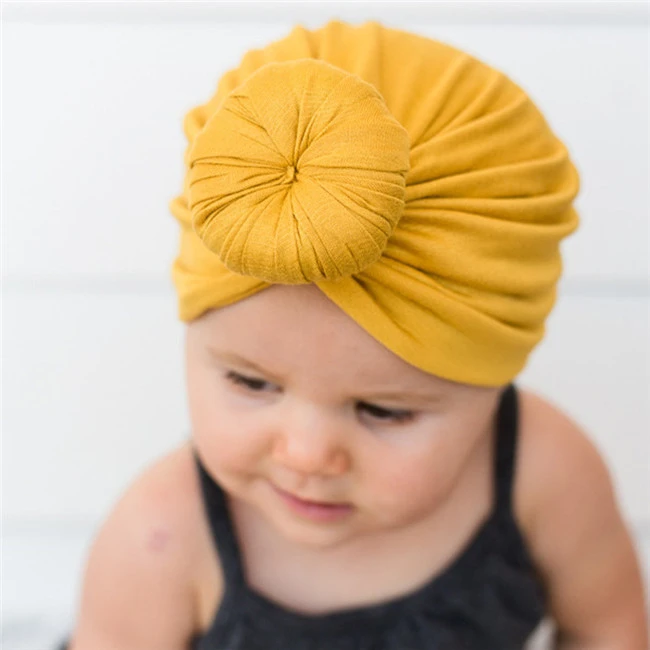 Wholesale New Design Baby Hooded Hat Brimless Cap Infant Cotton Hats