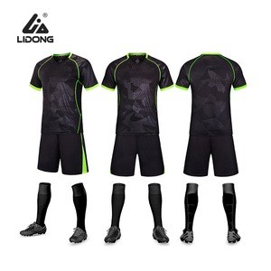 Wholesale New Men&#39;s Football Team Jersey Suit Blank Team Training Suit Printed Football Uniform