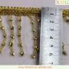Wholesale price Bling ribbon & beaded Fringe & Tassel trimming for curtain accessory